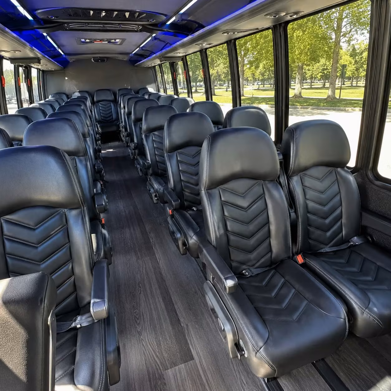30 passenger minibus inside